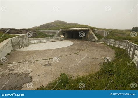 Coastal defense battery featuring battleship guns