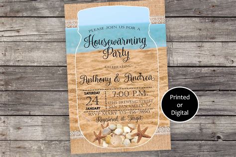 Coastal Housewarming Party Invitation