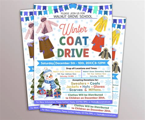 Coat Drive Flyer Design 1