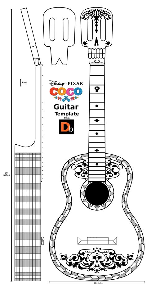 Coco Guitar Body Template