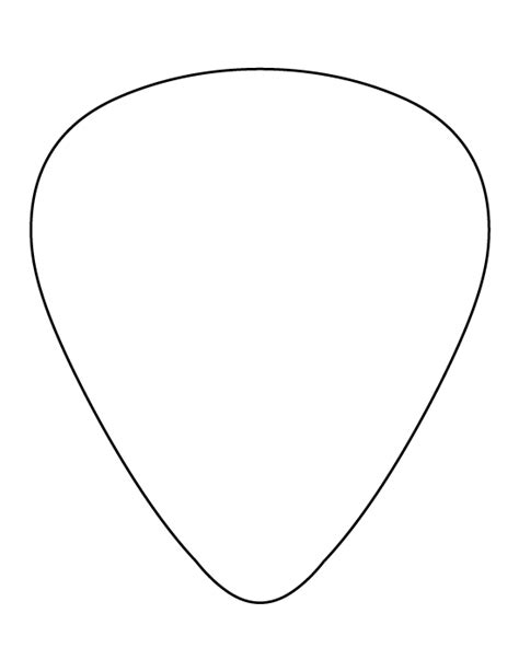 Coco Guitar Pick Template