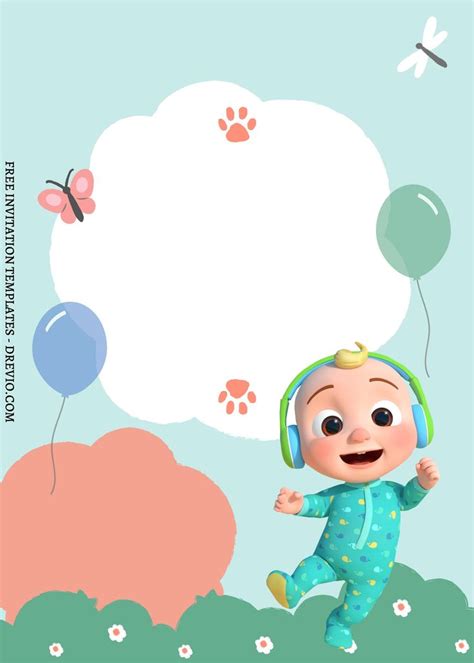 Cocomelon Birthday Card Template 9