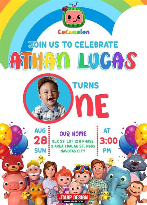 Cocomelon Birthday Invitation Template 6