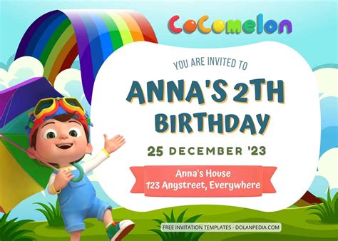 Cocomelon Birthday Party Invitation 8