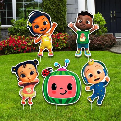 Cocomelon character cutouts