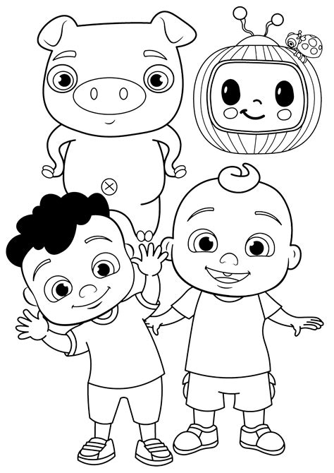 Cocomelon Coloring Pages For Kids