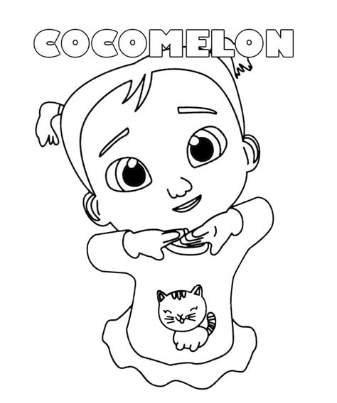 Cocomelon coloring pages for preschoolers