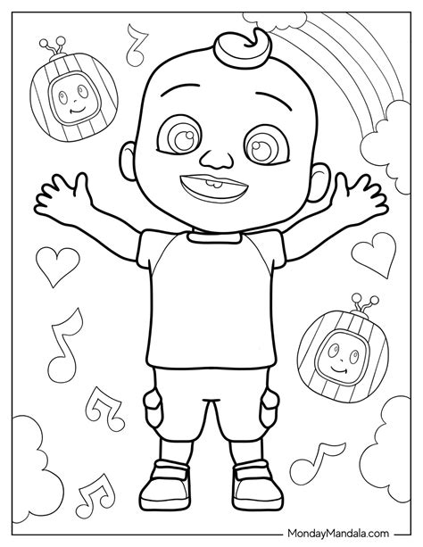 Cocomelon coloring pages pdf