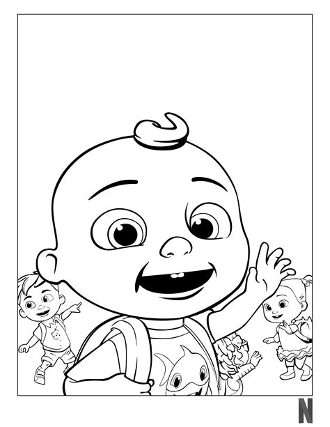 Cocomelon Printable Coloring Pages for Kids Activities