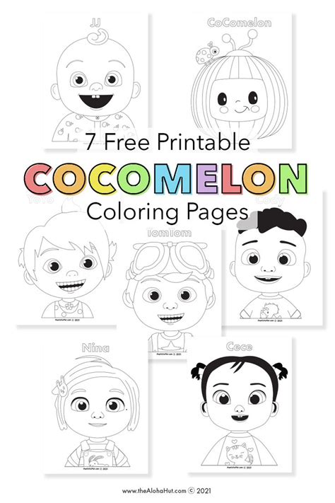 Cocomelon activity sheets for kids learning fun