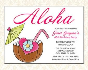 Coconut Invitation Template