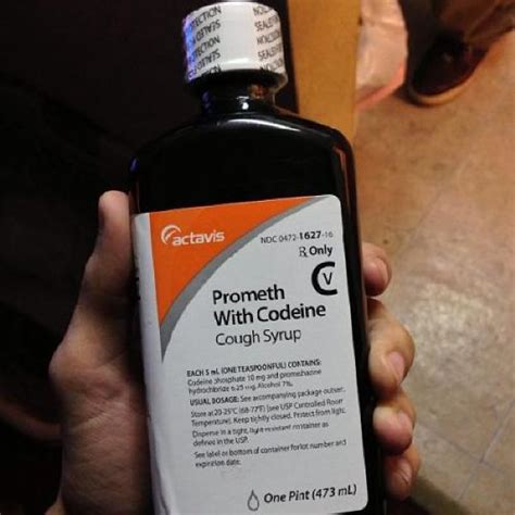 Codeine Cough Syrup Bottle