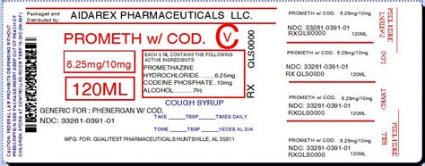 Codeine Promethazine Warnings