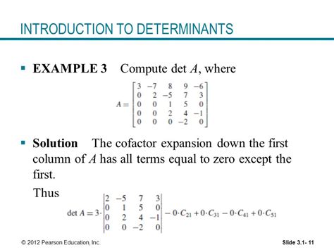 Cofactor Expansion