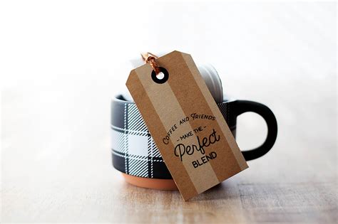 Coffee gift tag inspiration