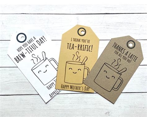 Coffee gift tag occasions