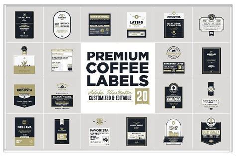 Coffee label template free download