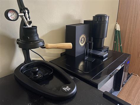 A coffee maker in a barracks room