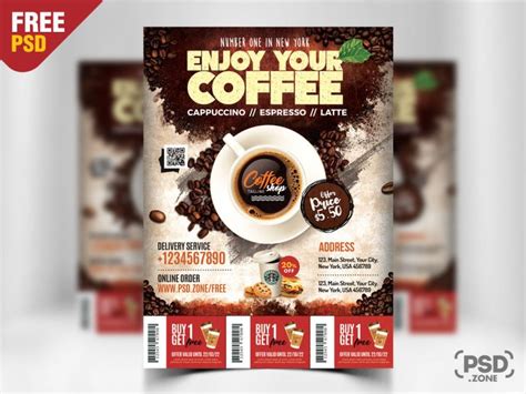 Coffee Shop Promotion Flyer Template