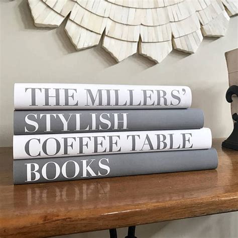 Coffee Table Books Printable