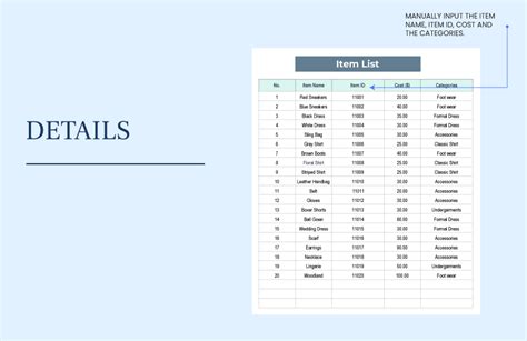 COGS Template in Excel