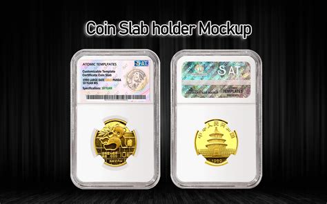 Coin slab label with detailed information