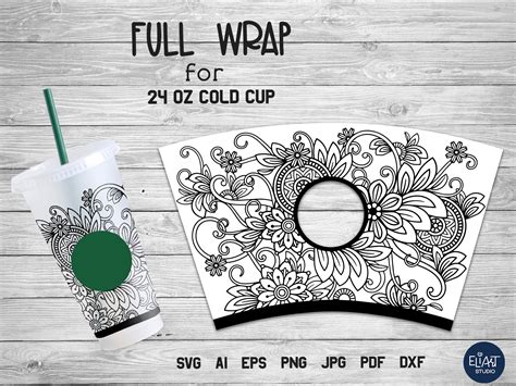 Cold Cup Wrap Design