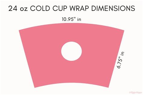 Cold Cup Wrap Template