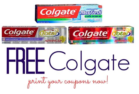 Colgate Printable Coupons