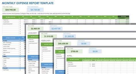 Collaborative Expense Report Template