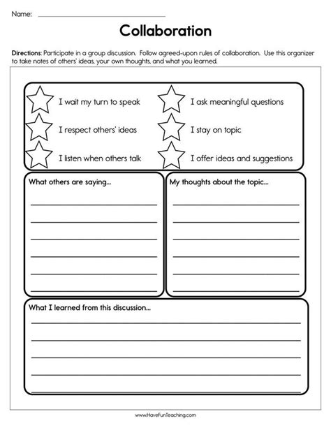 Collaborative Worksheets