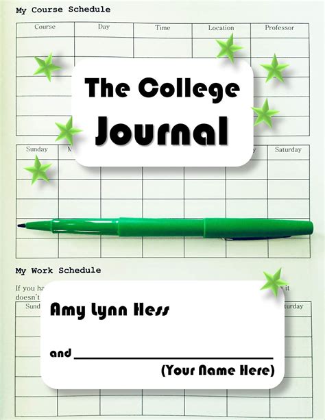 Collage Journal Template