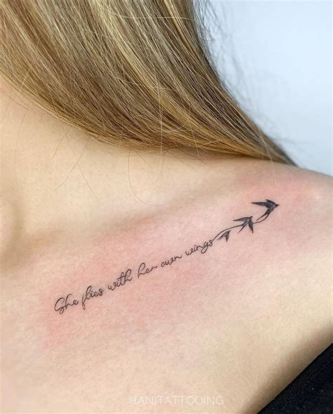 Collarbone tattoo ideas for women