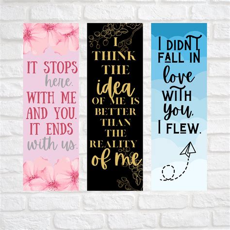 Colleen Hoover Bookmark Design 8