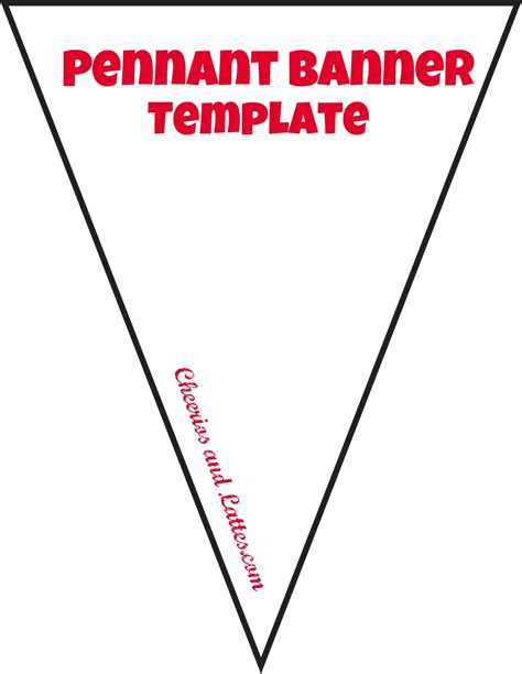 College Pennant Template Word