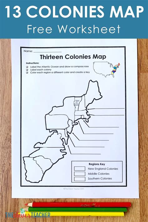 Colonial Map Activity for Education