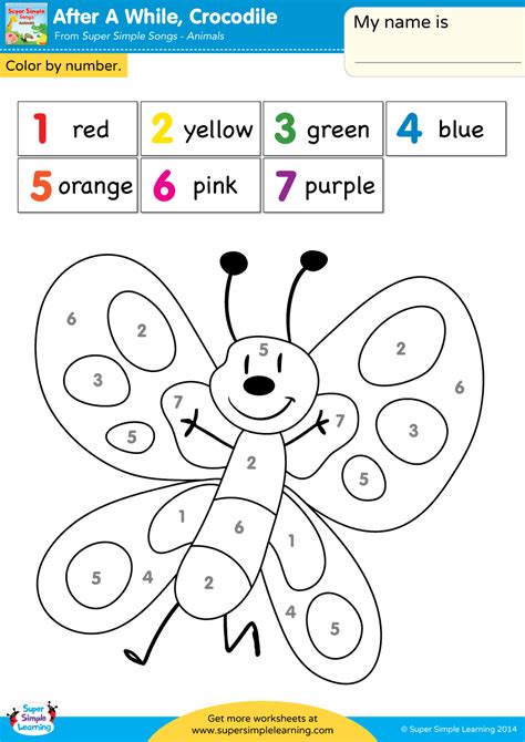 Color by Number Activities for Kids