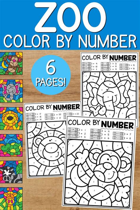 Color by Number Animals