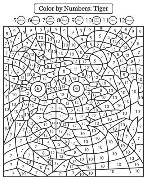 Color by Number Coloring Pages Printable