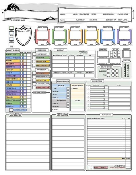 Color-coded character relationship chart