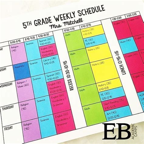 Color-coded scheduling