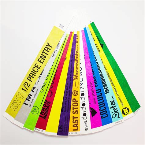 Color-Coded Tyvek Wristband Template