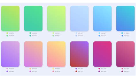 Color Gradient Examples