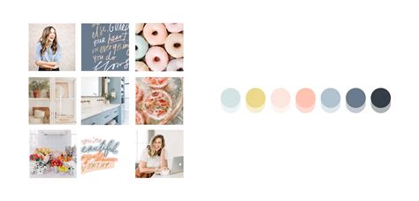 Color palette moodboard example