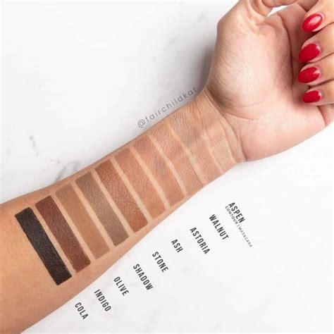 Color Swatch Chart for Beauty