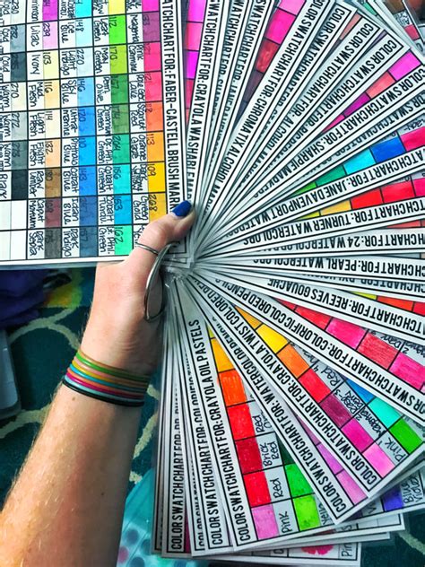 Color Swatch Chart for Home Decor