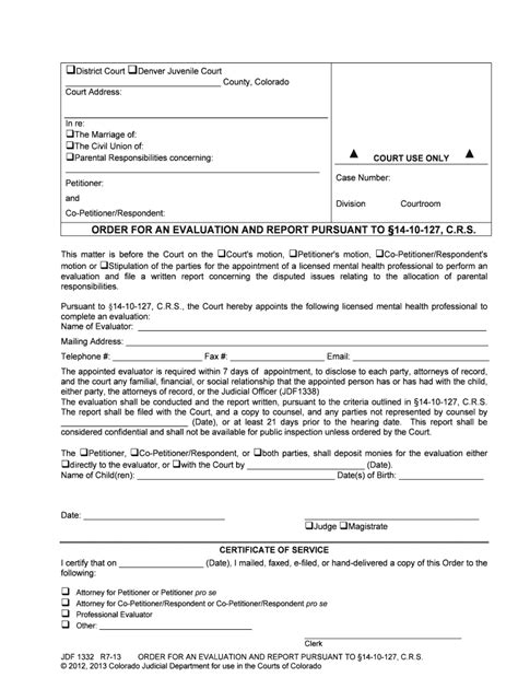 Colorado Divorce Forms