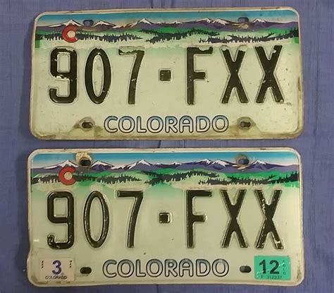 Colorado Temporary License Plate