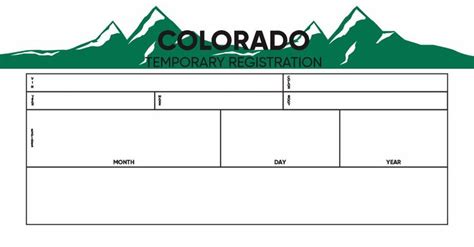 Colorado Temporary Tag Template Download