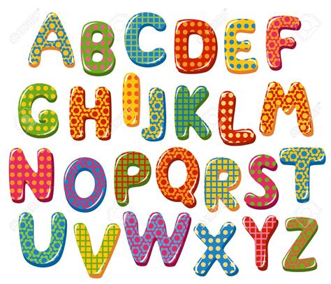 Colorful Alphabet Letters Gallery 1